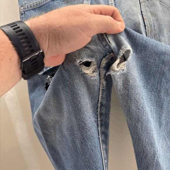 Vintage Levis Single Stitch Redline Selvedge #6 Button 70s 32 x 32 READ - Picture 16 of 16